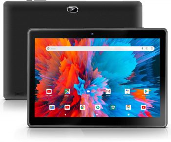 Android 10.0 Tablet 10 Inch QunyiCO Y10 (10.1”), 2GB RAM 32GB Storage, 2MP+8MP Dual Camera, Quad-Core Processor, 1280×800 IPS HD Display Screen, Wi-Fi Bluetooth 5000mAh, Google GMS Certified Black