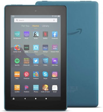 Fire 7 Tablet (7″ Display, 16 GB) – Latest Model, 2019 Release – Twilight Blue